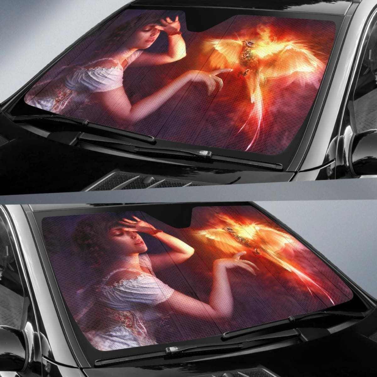 Phoenix Girl Car Sun Shade Universal Fit 225311