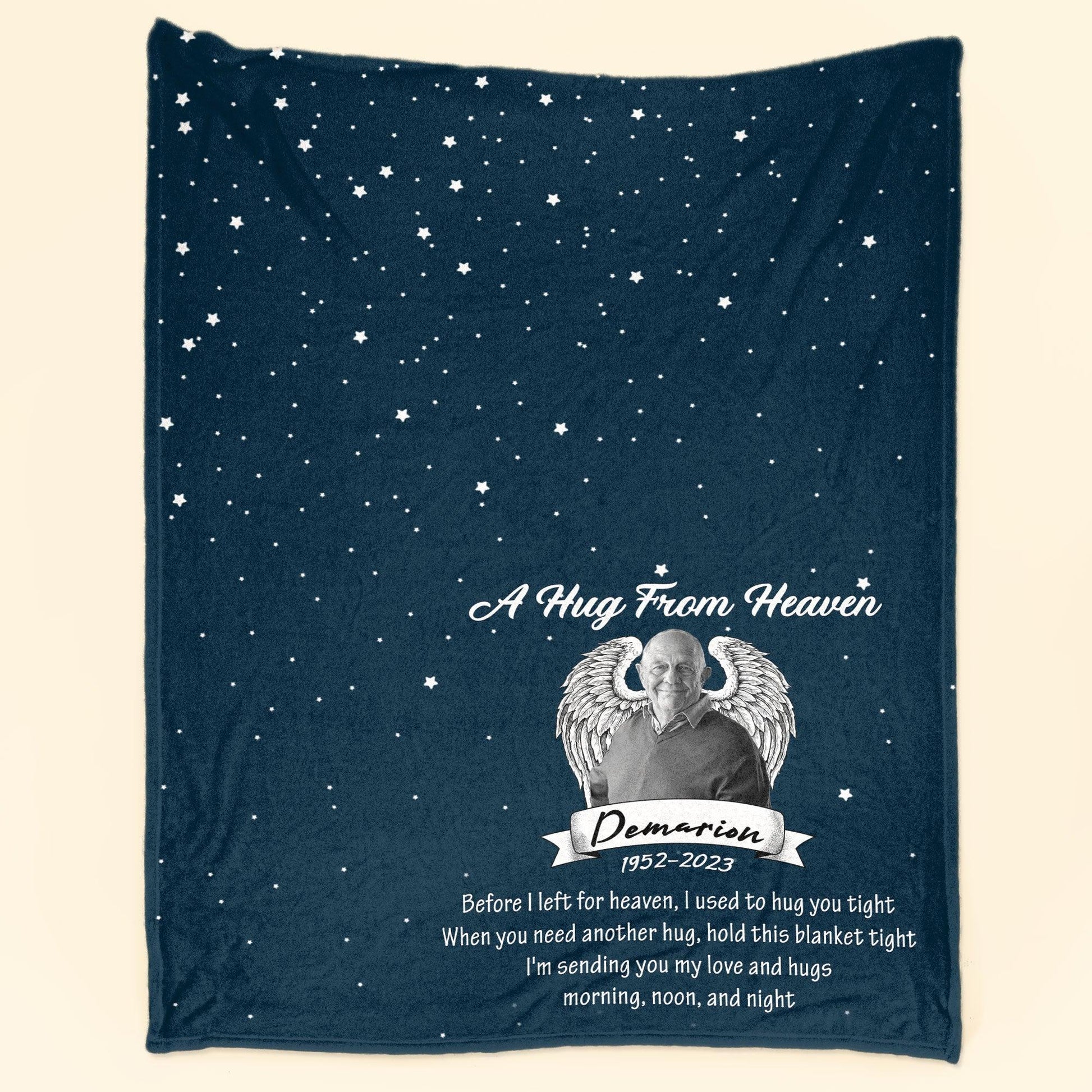 A Hug From Heaven - Personalized Photo Blanket