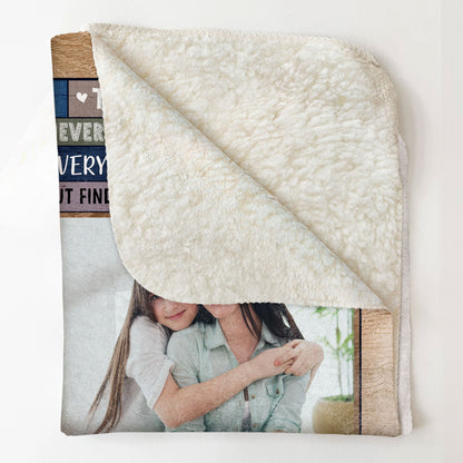 I Love You To The Moon & Back - Personalized Photo Blanket