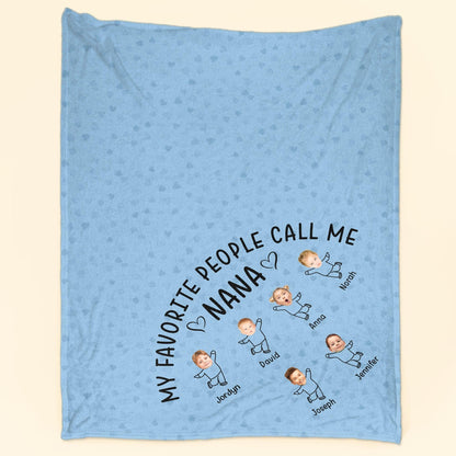 This Is How My Favorite People Call Me - Personalized Photo Blanket