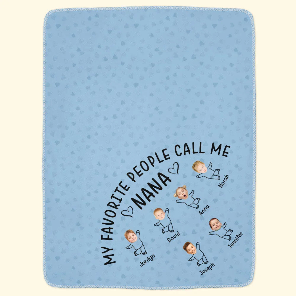 This Is How My Favorite People Call Me - Personalized Photo Blanket