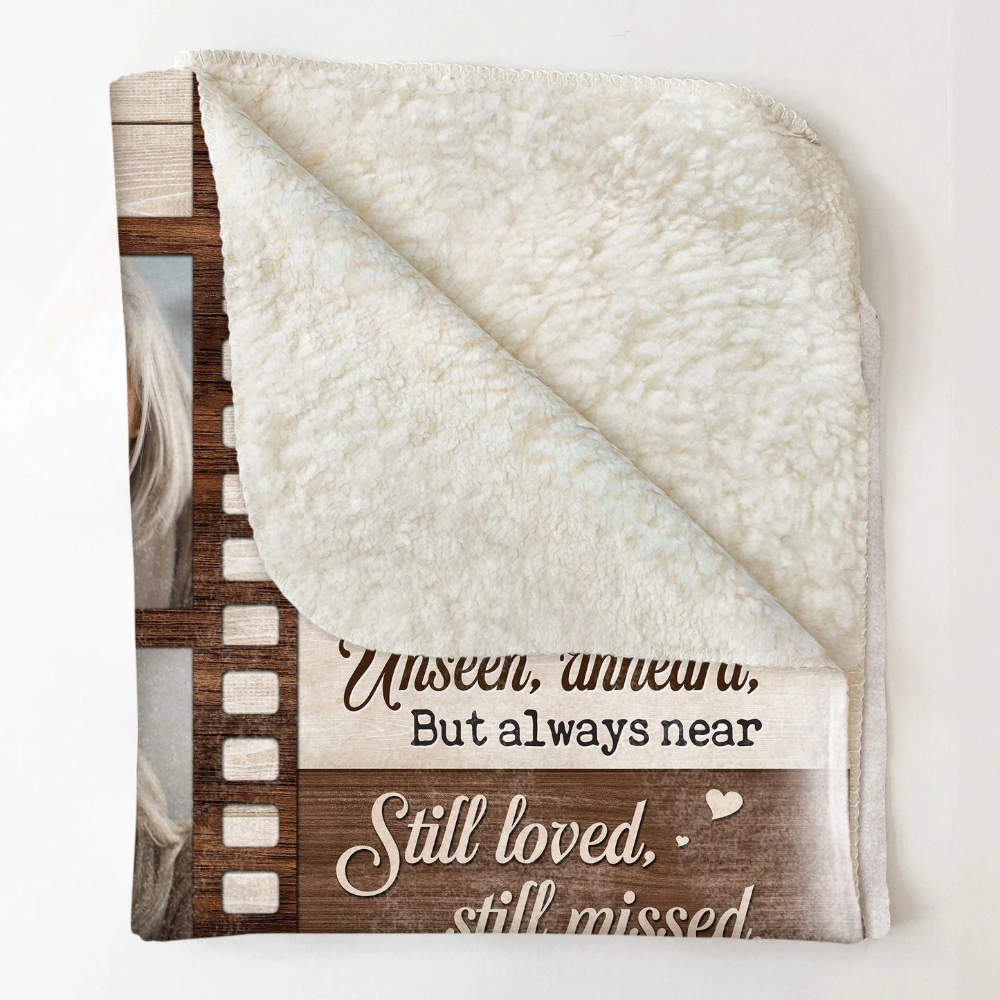 Those We Love Don't Go Away - Personalized Photo Blanket - Birthday, Loving Gift For Family Members With Lost One