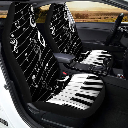 Piano Note Car Seat Covers Custom Music Car Accessories