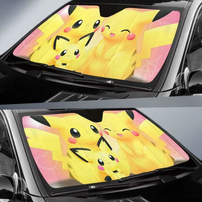 Pichu pikachu auto sun shades 918b Universal Fit