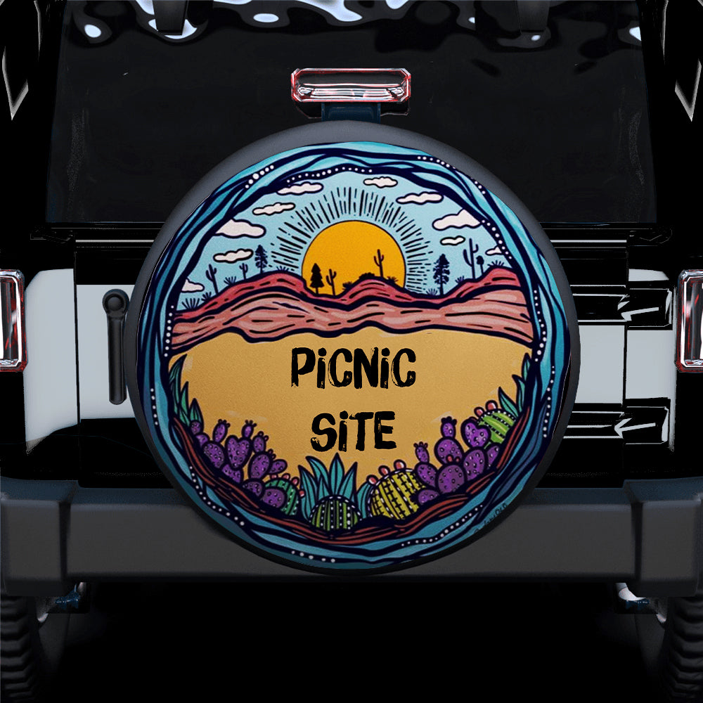 Picnic Site Jeep Car Spare Tire Cover