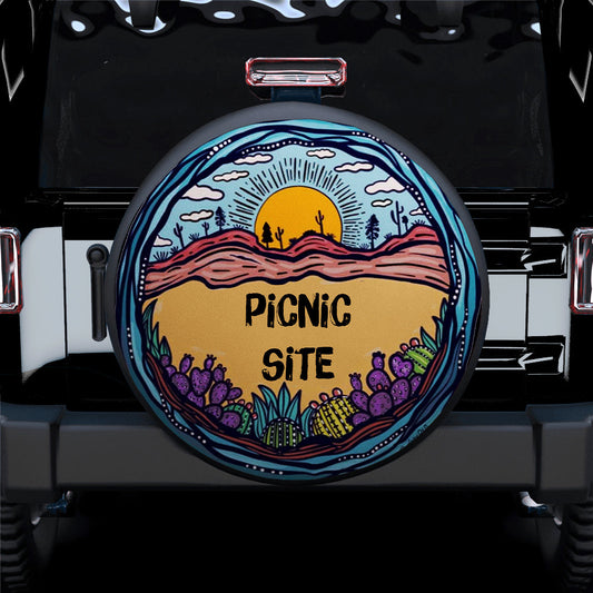 Picnic Site Jeep Car Spare Tire Cover