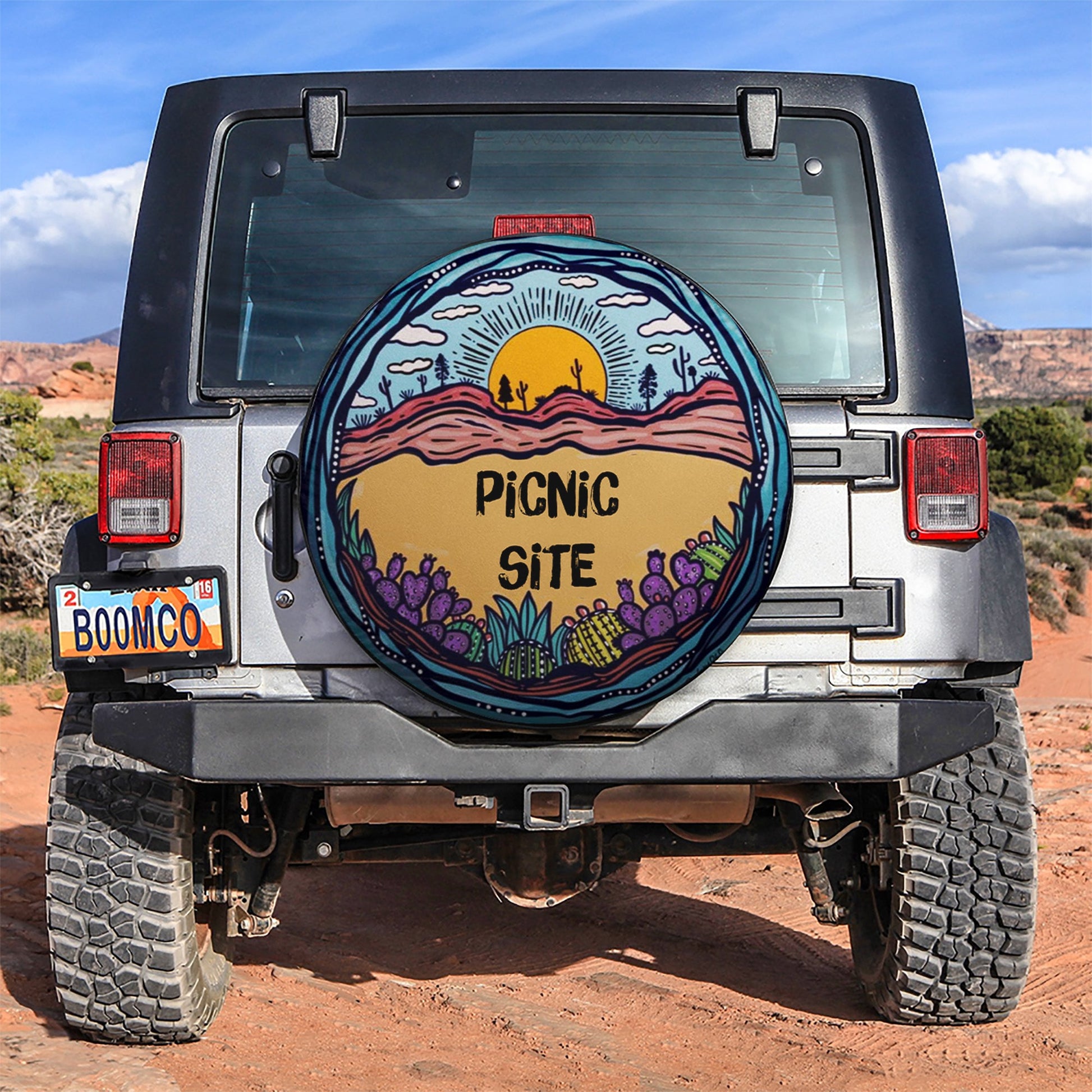Picnic Site Jeep Car Spare Tire Cover
