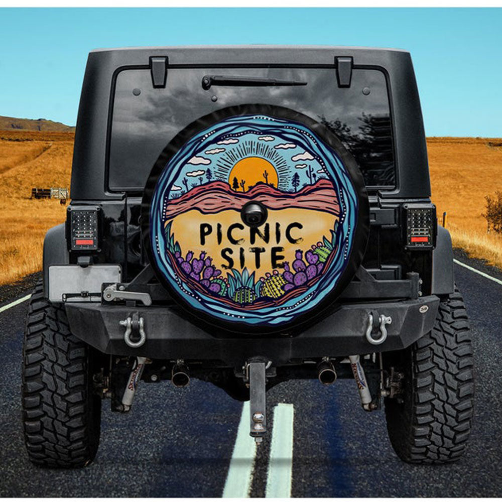 Picnic Site Jeep Car Spare Tire Cover