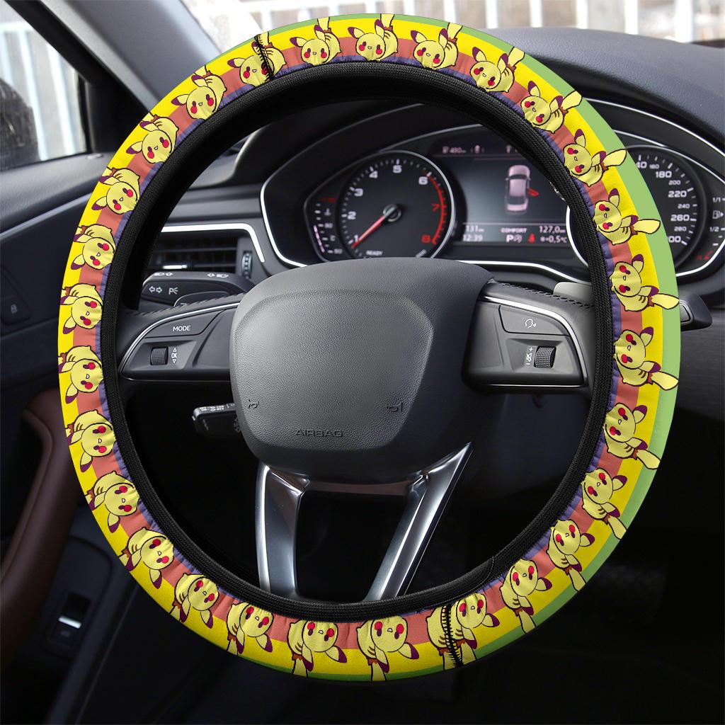 Pikachu 1 Anime Custom Car Steering Wheel Cover
