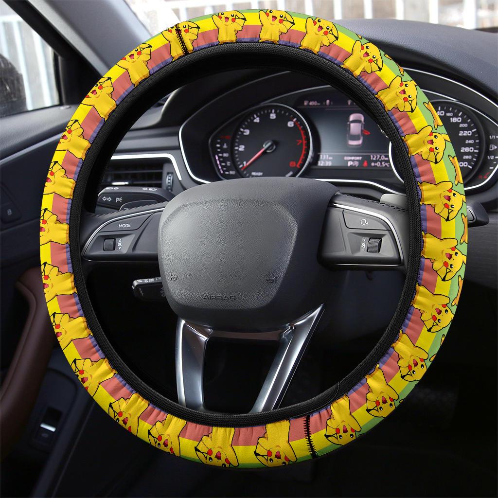Pikachu Anime Custom Car Steering Wheel Cover