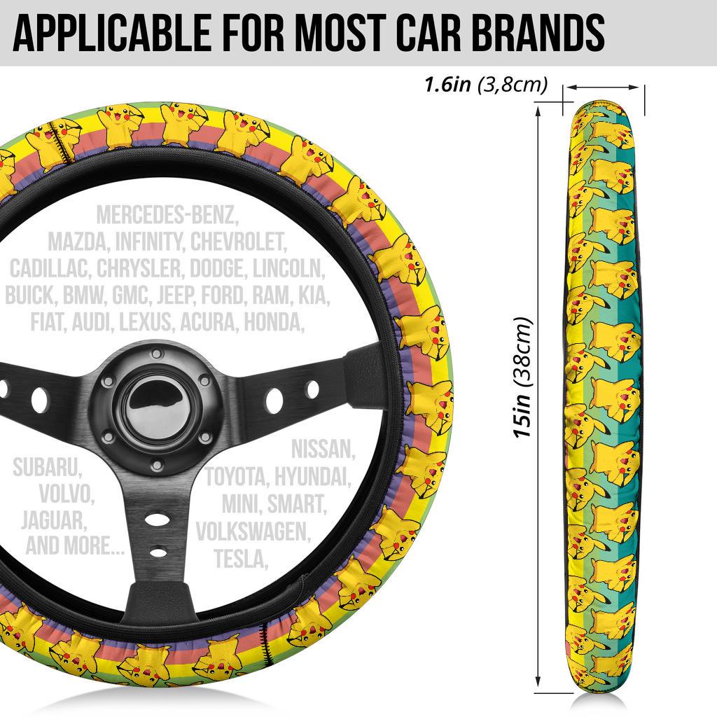 Pikachu Anime Custom Car Steering Wheel Cover