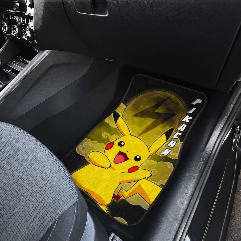 Pikachu Car Floor Mats Custom Anime Car Accessories For Anime Fans