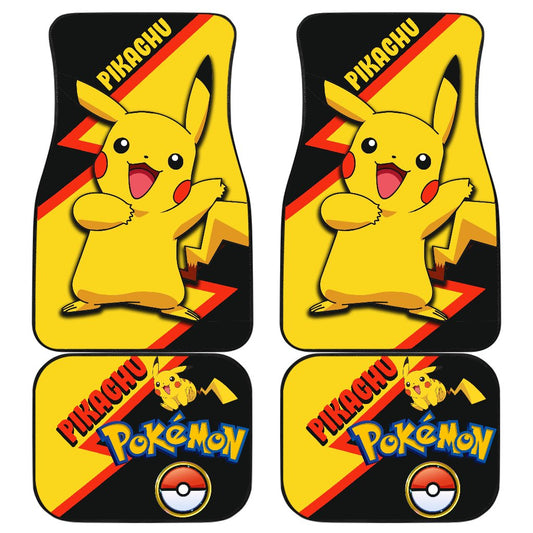 Pikachu Car Floor Mats Custom Anime Car Interior Accessories
