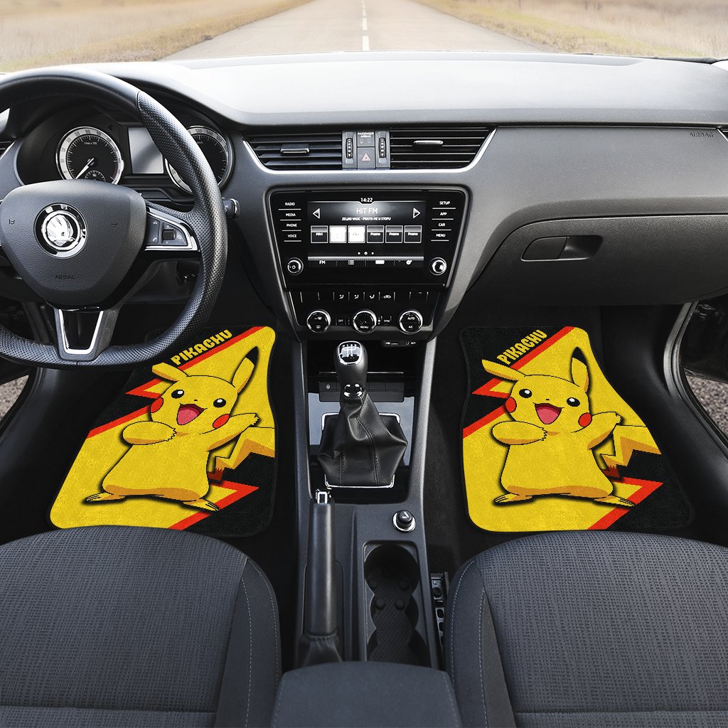 Pikachu Car Floor Mats Custom Anime Car Interior Accessories
