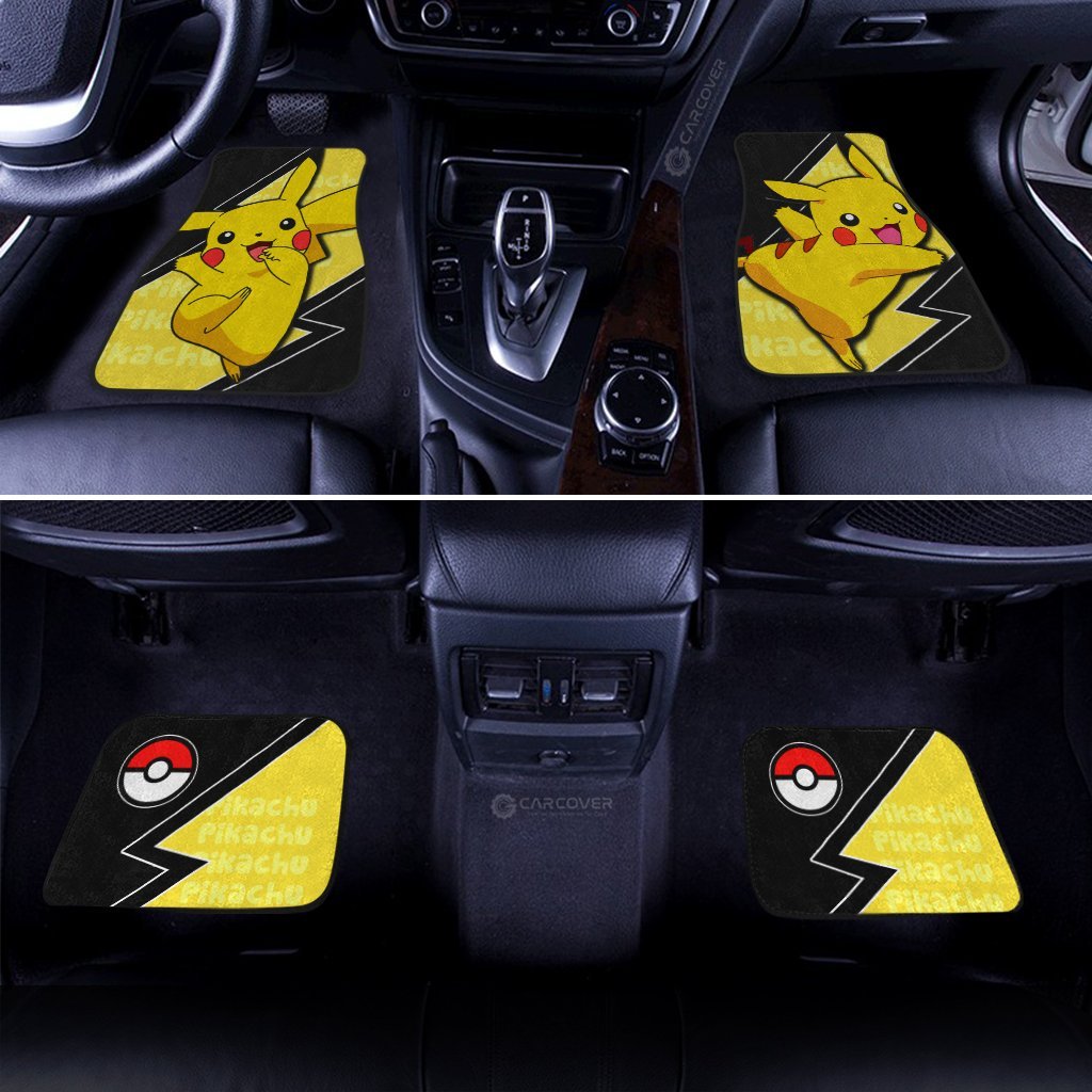 Pikachu Car Floor Mats Custom Anime Car Interior Accessories