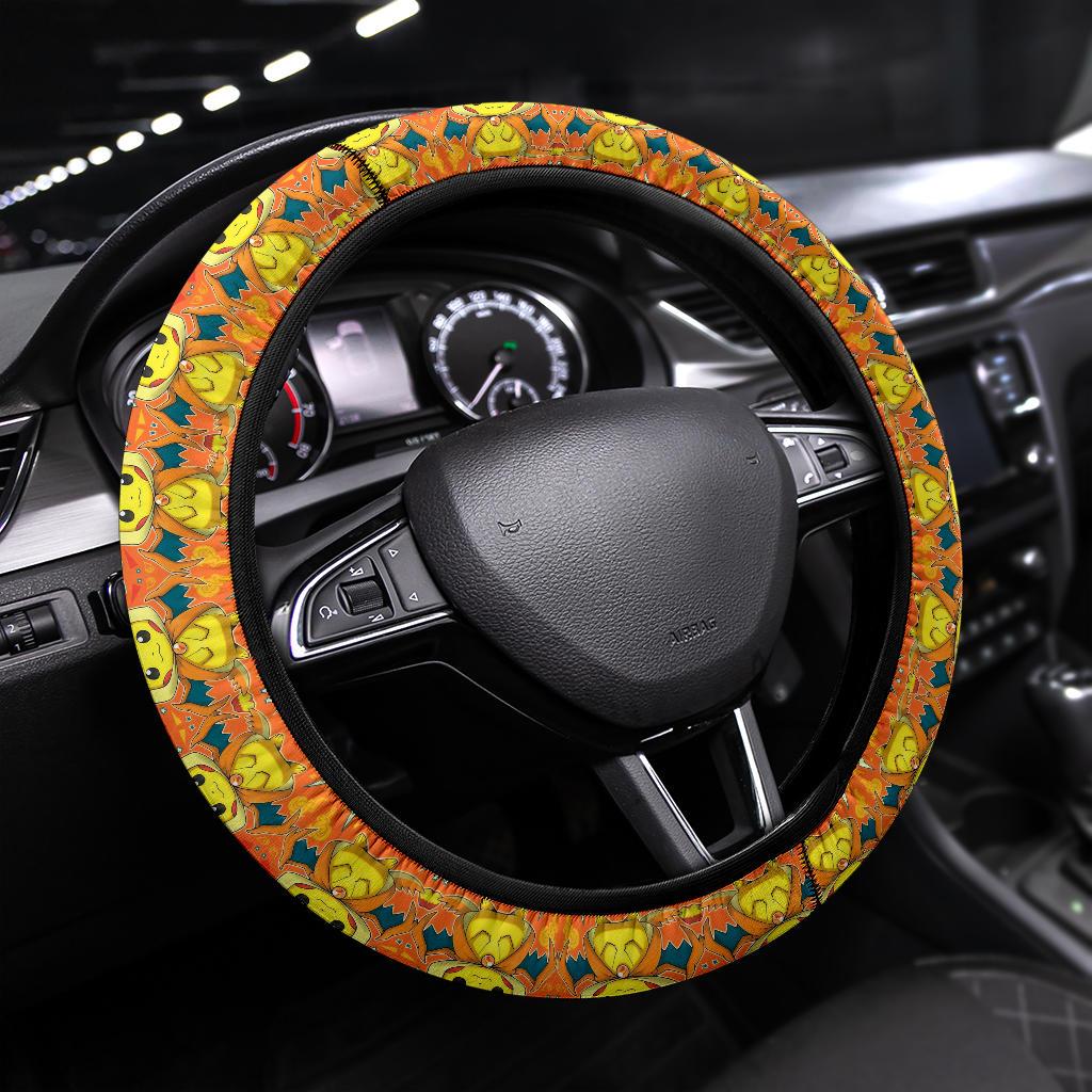 Pikachu Charizard Car Steering Wheel Cover 1