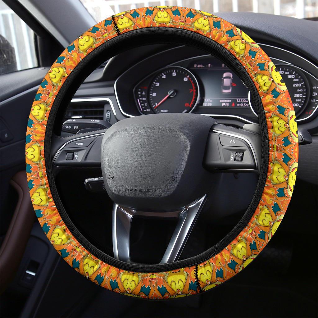 Pikachu Charizard Car Steering Wheel Cover 1