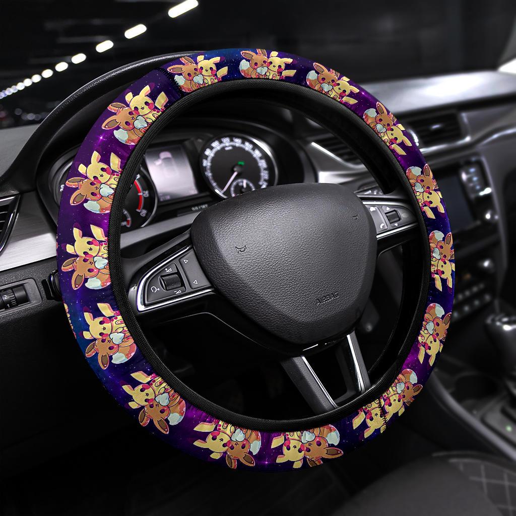 Pikachu Eevee Car Steering Wheel Cover