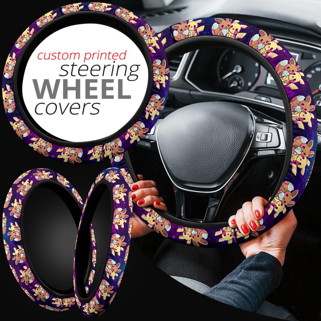 Pikachu Eevee Car Steering Wheel Cover