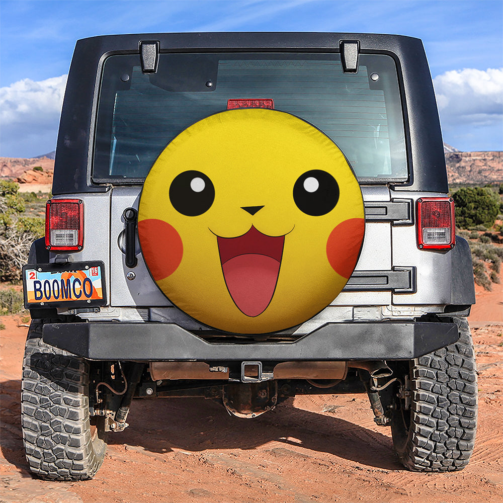 Pikachu Face Car Spare Tire Cover