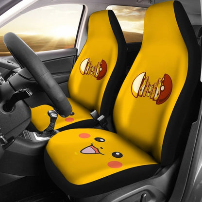 Pikachu Pokeball Pokemon Car Seat Covers Lt03 Universal Fit 225721