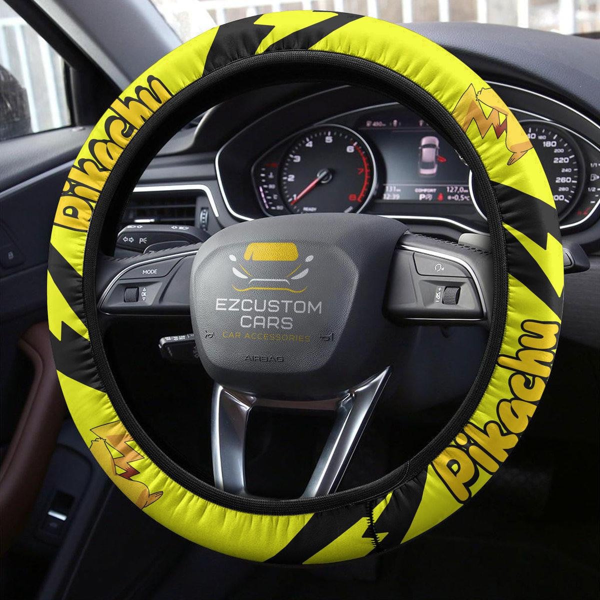 Pikachu Pokemon Anime Steering Wheel Cover