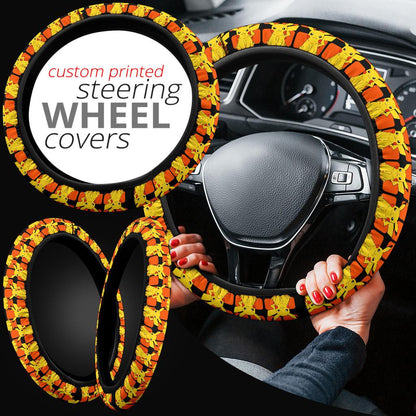 Pikachu Premium Car Steering Wheel Cover