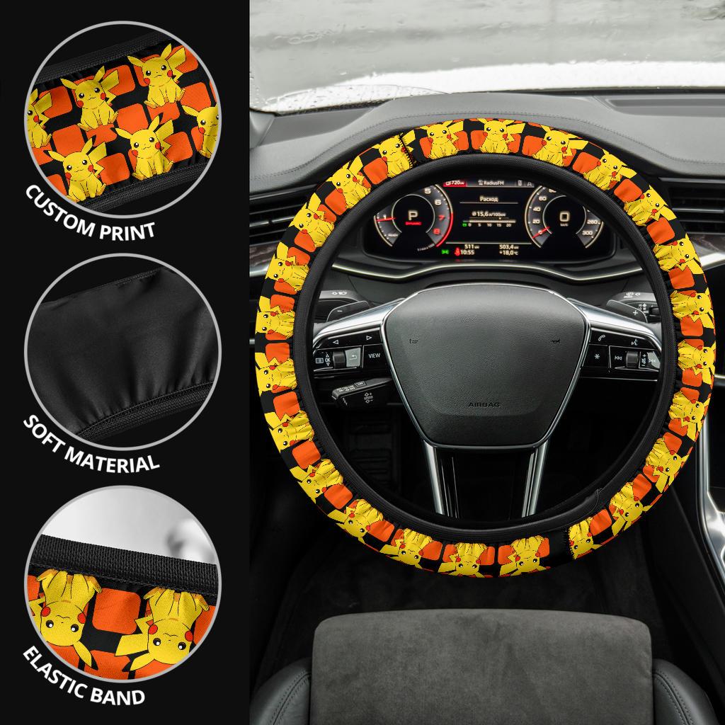 Pikachu Premium Car Steering Wheel Cover