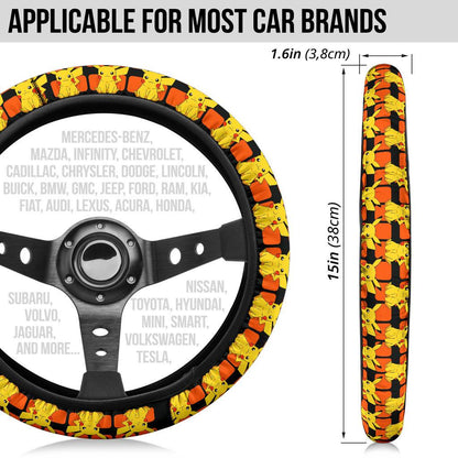 Pikachu Premium Car Steering Wheel Cover