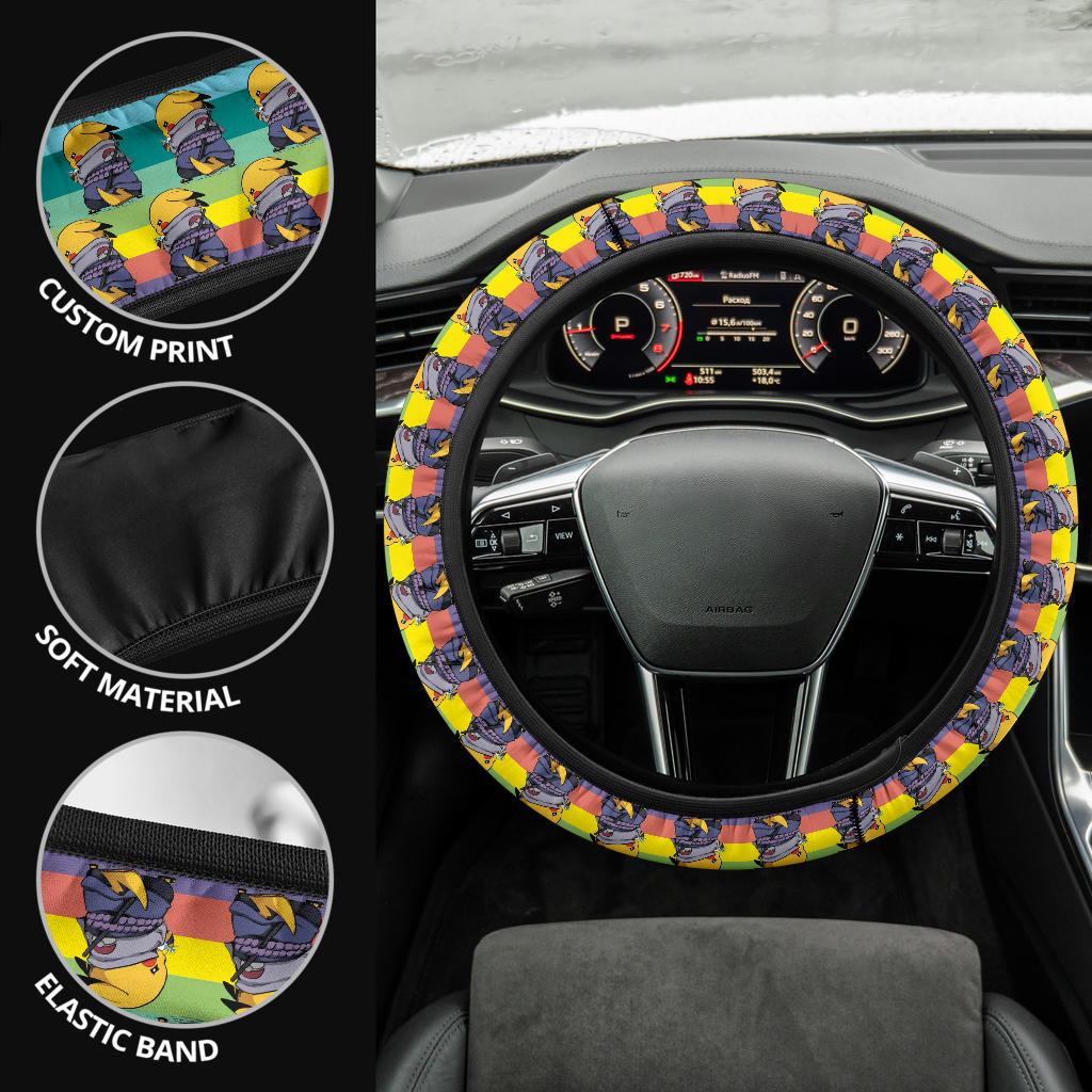 Pikachu Sasuke Car Steering Wheel Cover