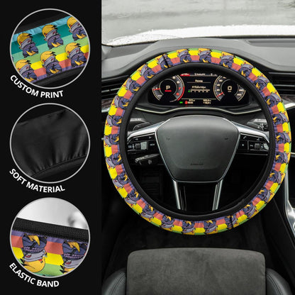 Pikachu Sasuke Car Steering Wheel Cover