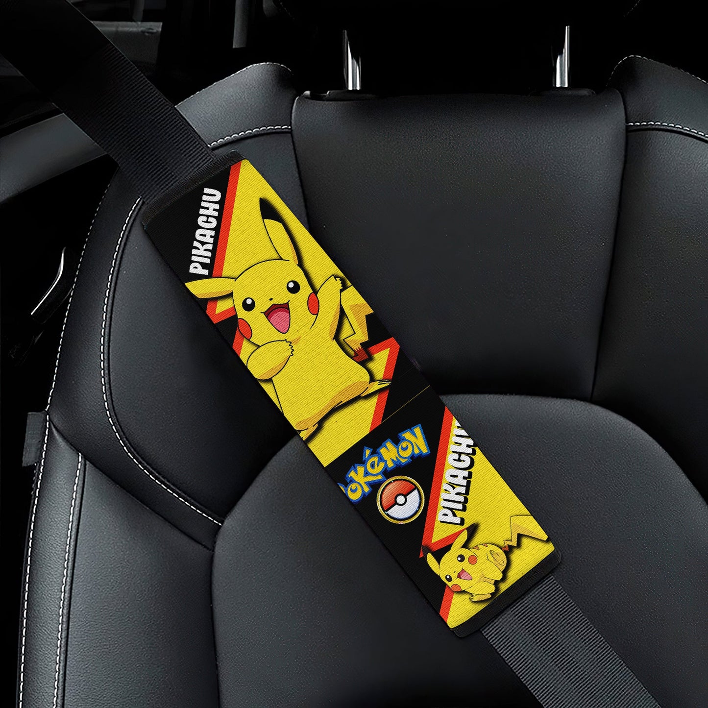 Pikachu car seat belt covers Anime Custom Car Accessories