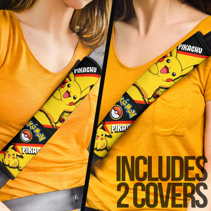 Pikachu car seat belt covers Anime Custom Car Accessories