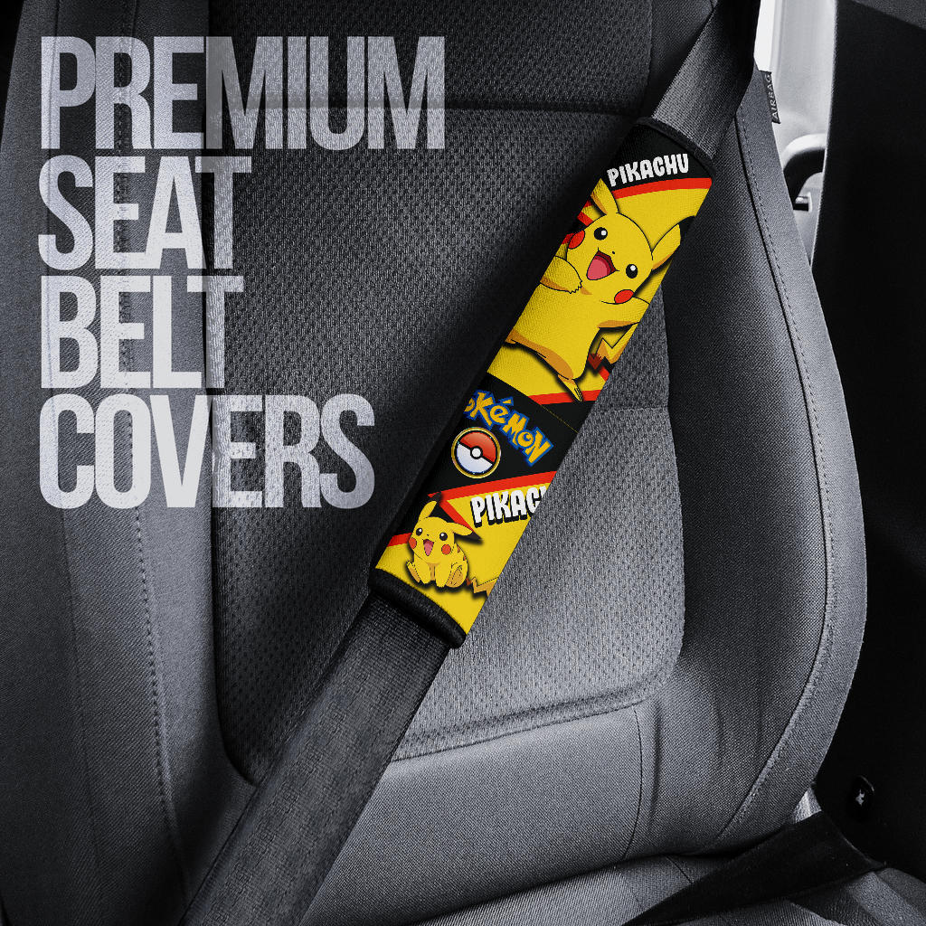 Pikachu car seat belt covers Anime Custom Car Accessories