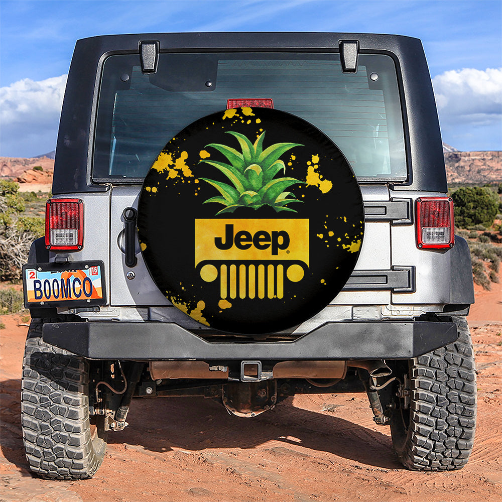 Pineapple Jeep Car Spare Tire Cover