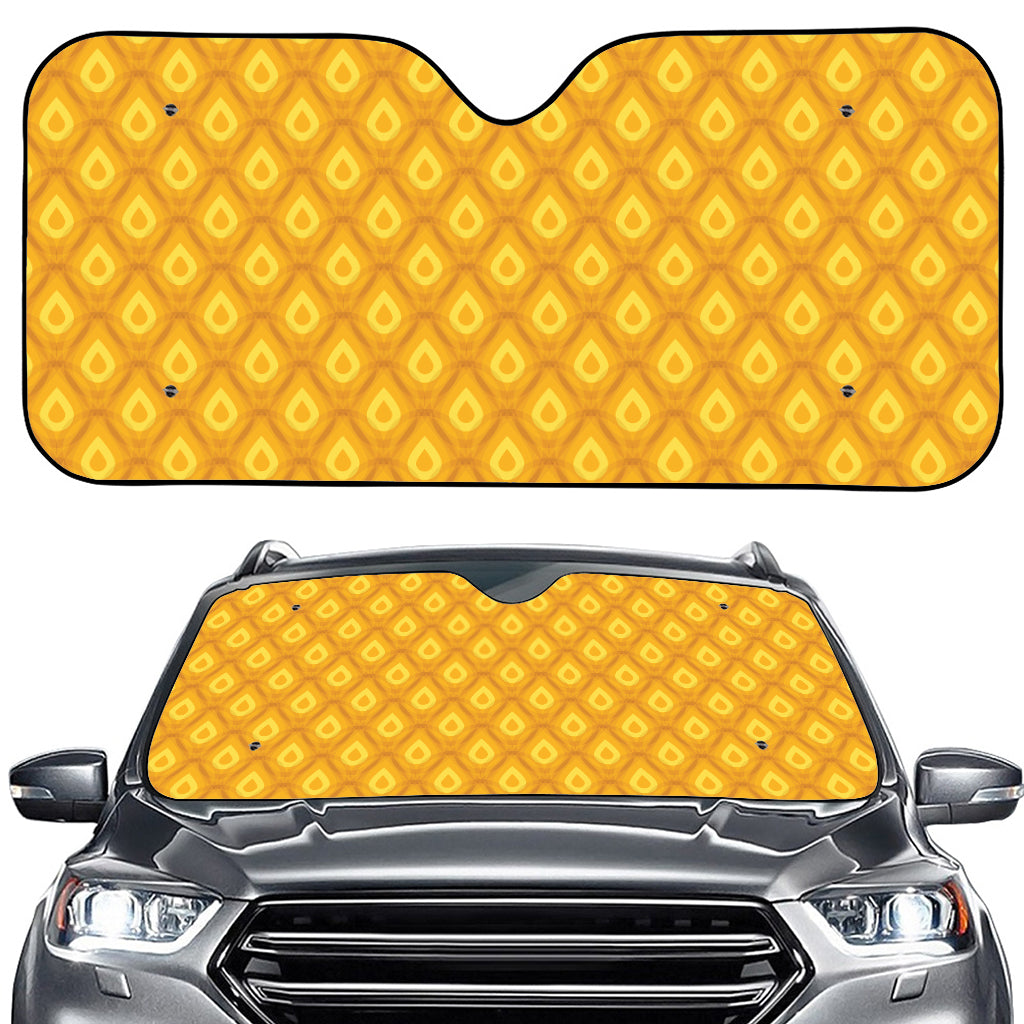 Pineapple Print Car Windshield Sun Shade