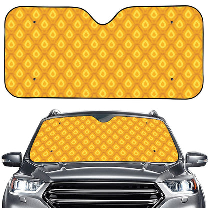 Pineapple Print Car Windshield Sun Shade