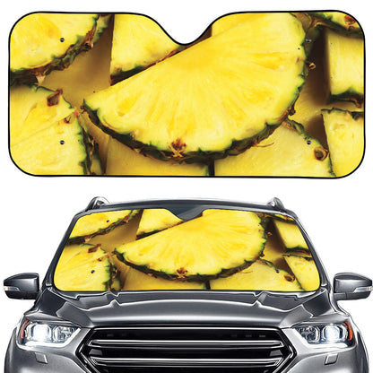 Pineapple Slices Print Car Windshield Sun Shade