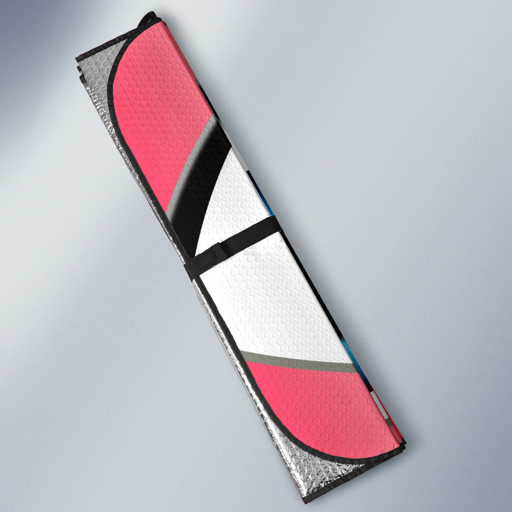 Pink Cartoon Eyes Car Auto Sunshades