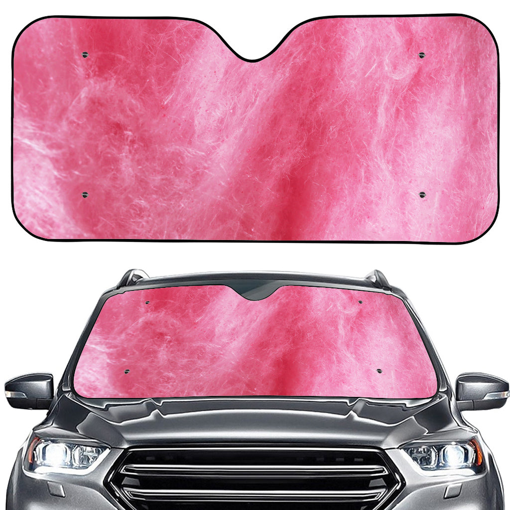 Pink Cotton Candy Print Car Windshield Sun Shade
