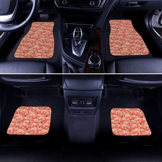 Pink Flamingo Car Floor Mats Custom Flamingo Car Accessories Gift Idea