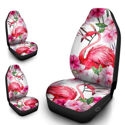 Pink Flamingo Car Seat Covers Custom Beautiful Car Interior Accessories