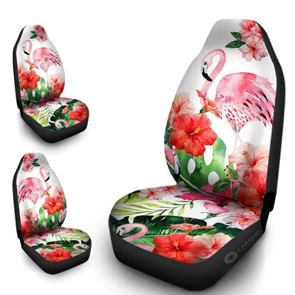 Pink Flamingo Car Seat Covers Custom Cool Car Interior Accessories