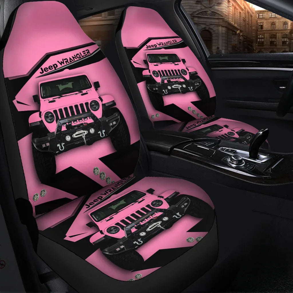 Pink Jeep Car Seat Covers - PersonalizedFury