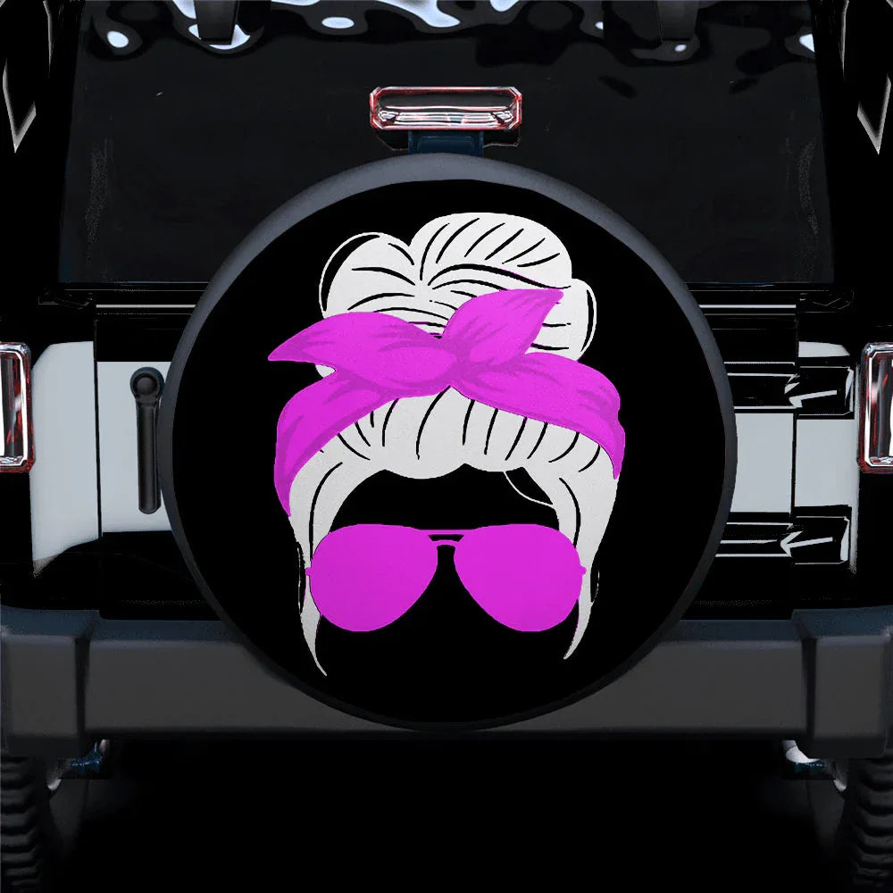 Pink Turban Jeep Girl Car Leather Spare Tire Cover - PersonalizedFury