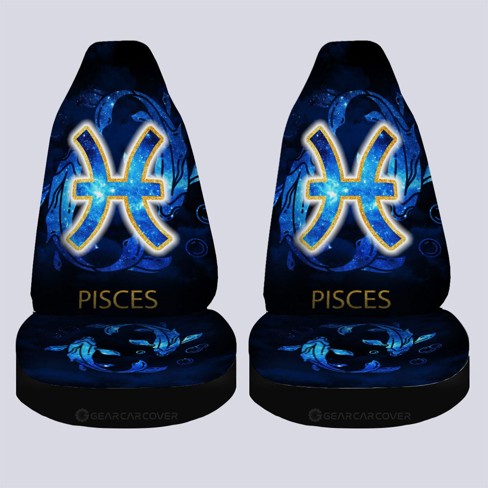 Pisces Car Seat Covers Custom Zodiac Car Accessories