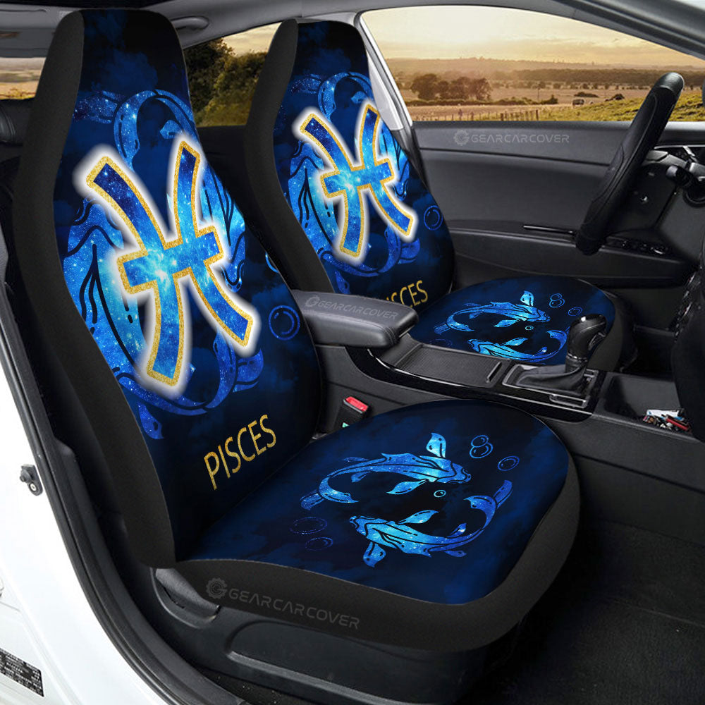 Pisces Car Seat Covers Custom Zodiac Car Accessories