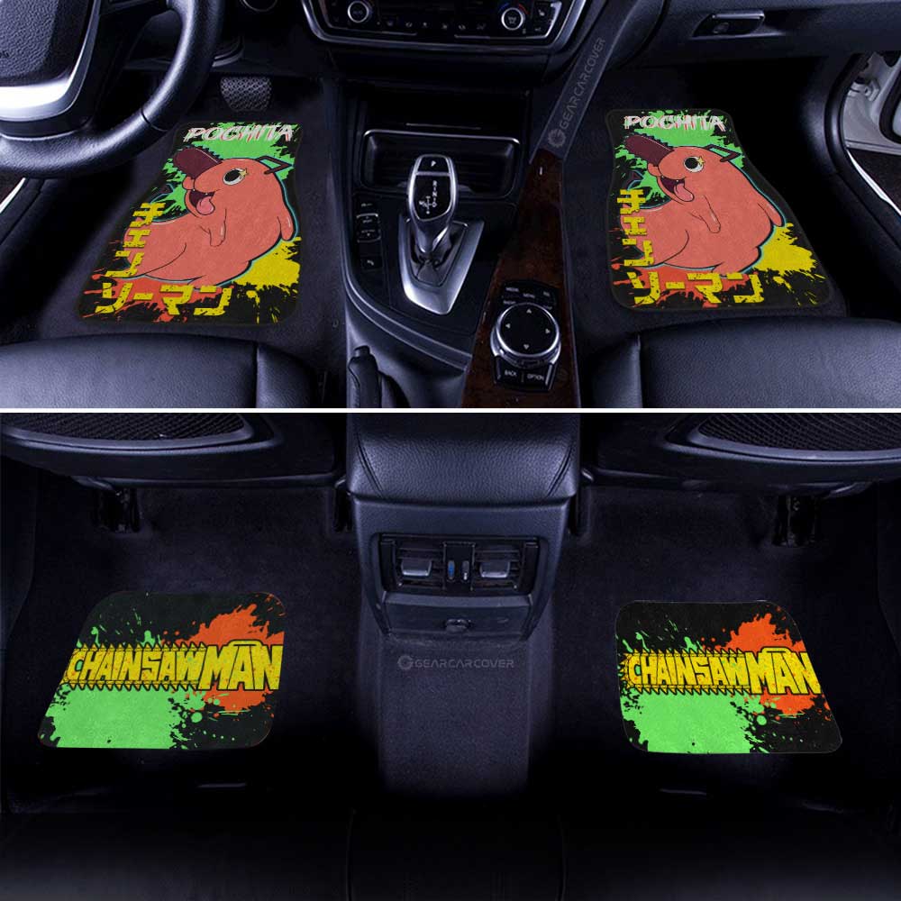 Pochita Car Floor Mats Custom Car Accessories