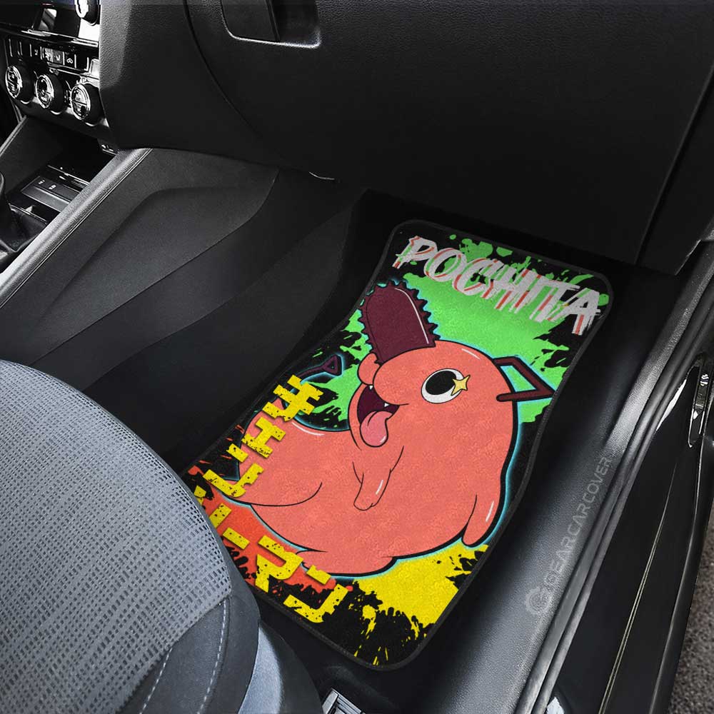 Pochita Car Floor Mats Custom Car Accessories