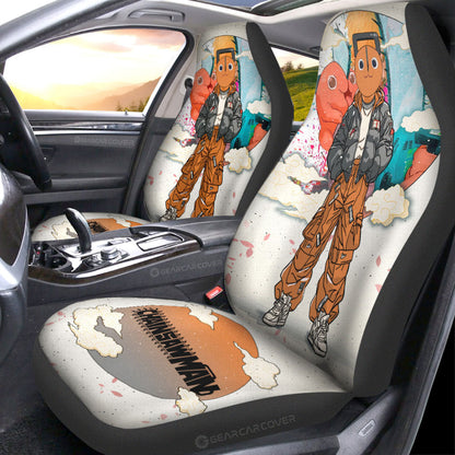 Pochita Car Seat Covers Anime Collection